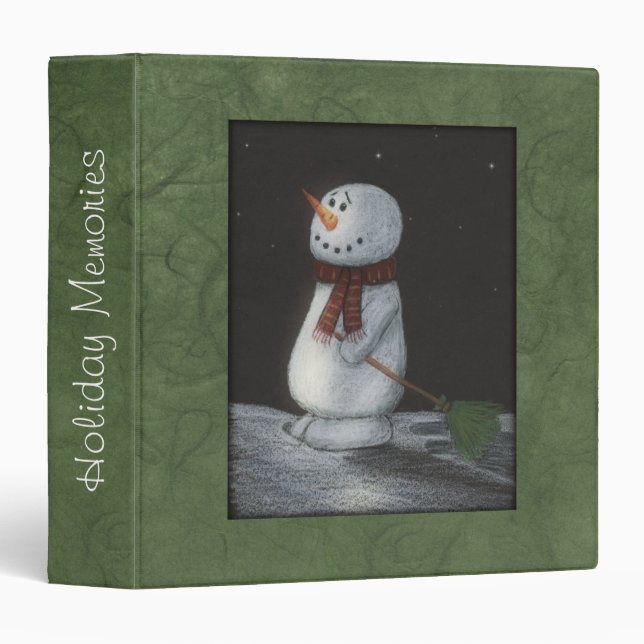 Snowman Photo Album Binder (Front/Spine)