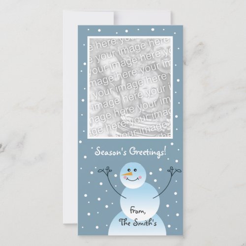 Snowman Photo Card