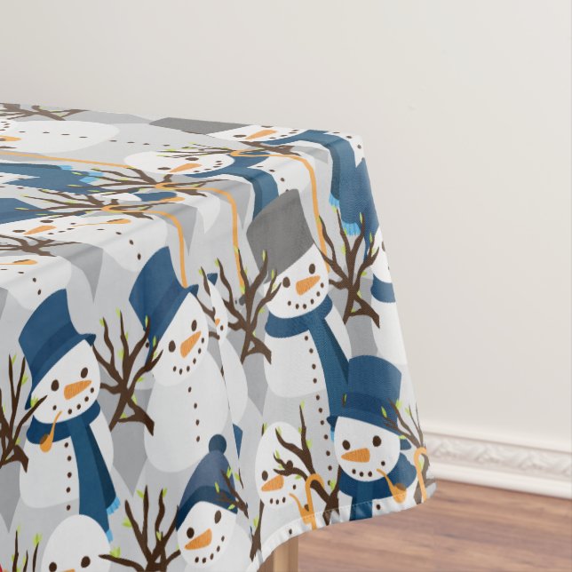 Snowman Pile Tablecloth (In Situ)