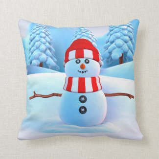 Snowman pillow