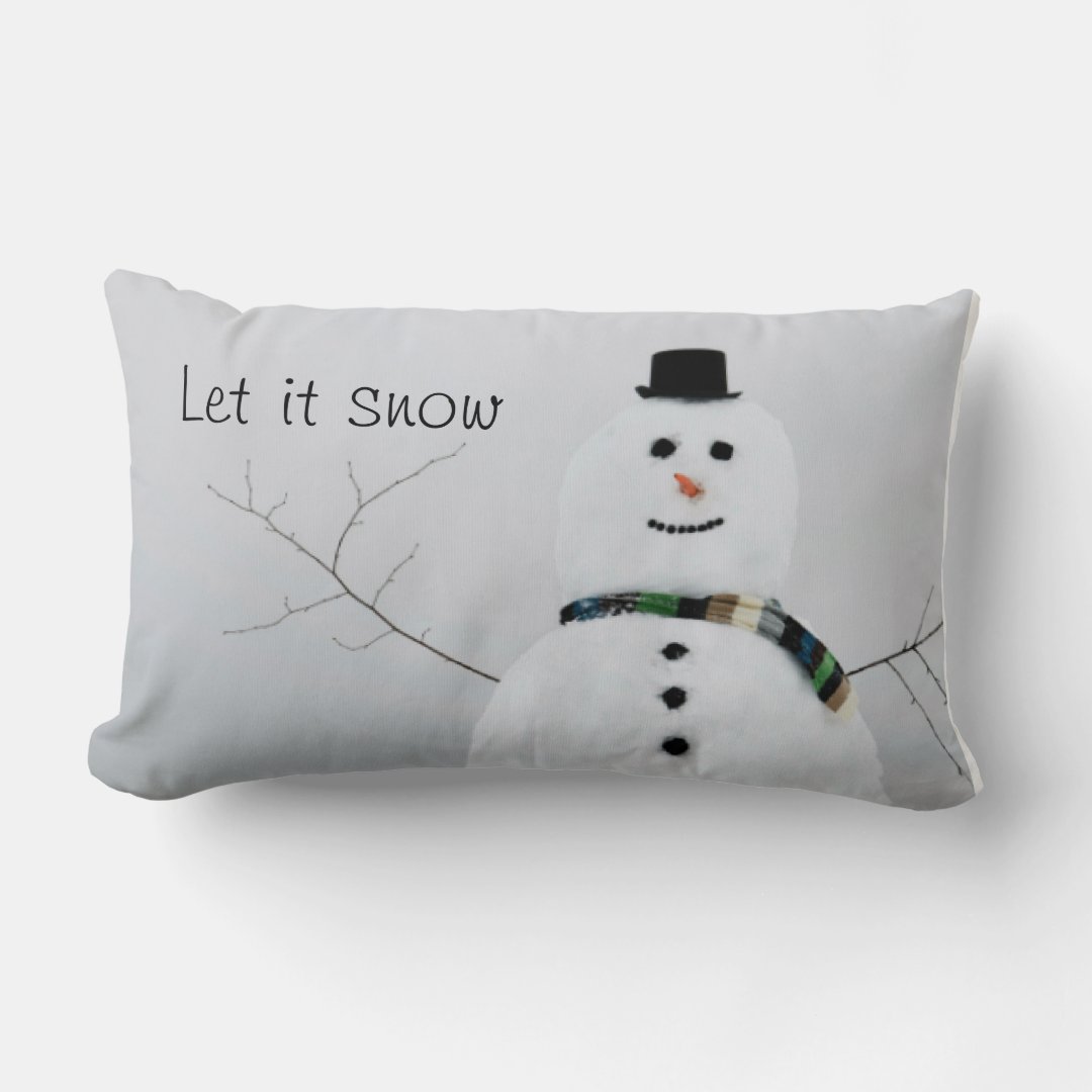 Snowman Pillow | Zazzle