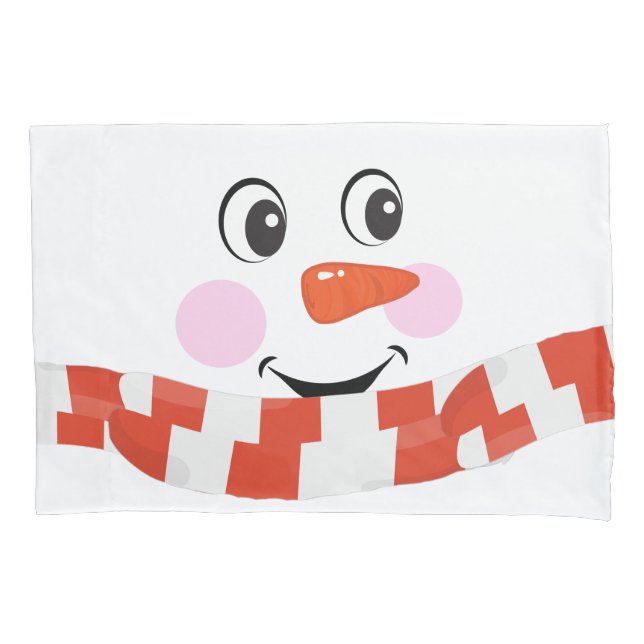 Snowman  pillow case (Front)
