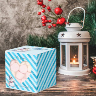 Snowman Pillows Christmas favor naughty elf Boxes