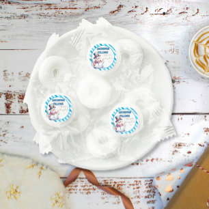 Snowman Pillows Christmas Gift Tag naughty elf Life Saver® Mints