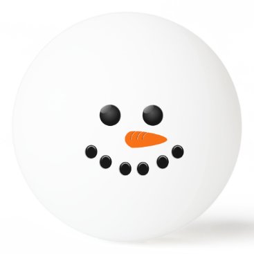 Snowman Ping Pong Ball