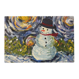 Snowman Place Mat
