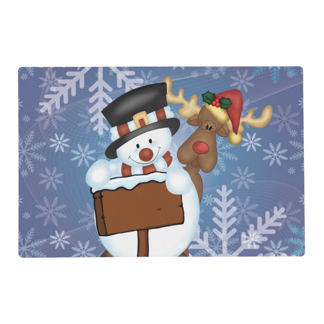 Snowman Placemat (Front)