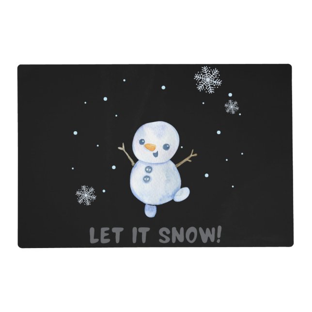 Snowman  placemat (Front)