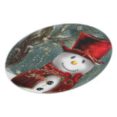 Snowman Plate (Left Side)