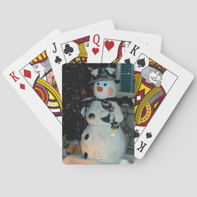 Snowman Playing Cards (Back)