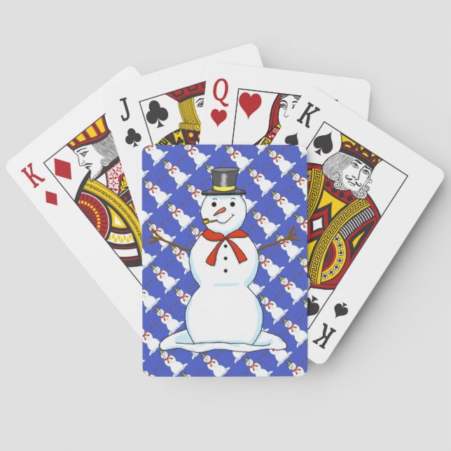 Snowman Playing Cards (Back)