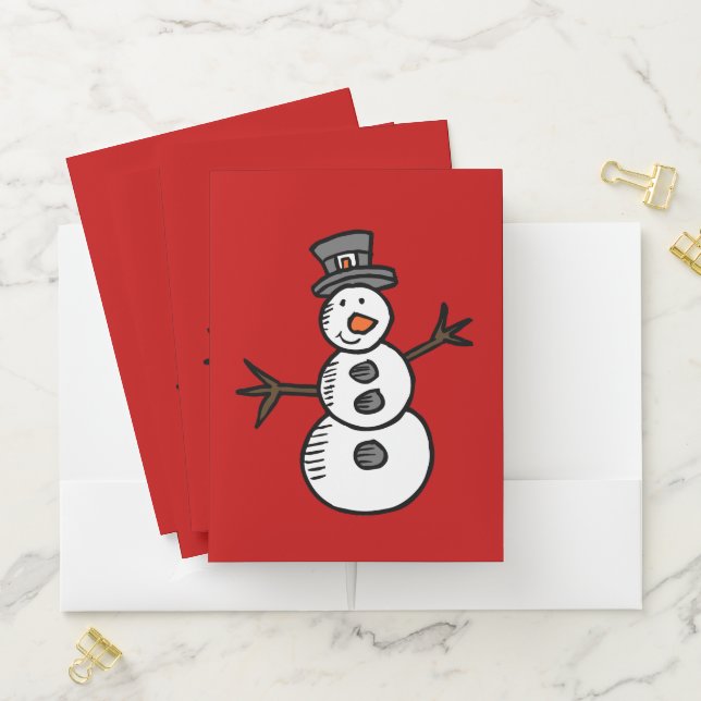 Snowman Pocket Folder (In Situ)