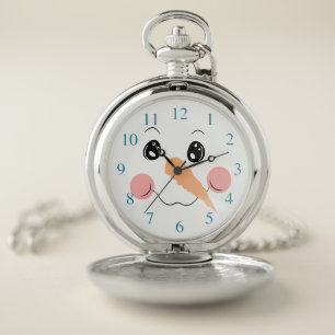 Snowman Pocket Watch