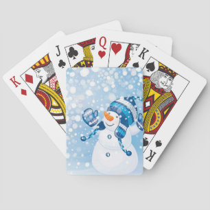 Snowman Poker Cards