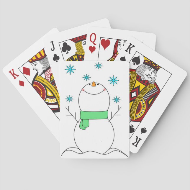Snowman Poker Cards (Back)