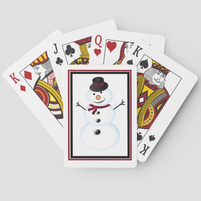 Snowman Poker Cards (Back)