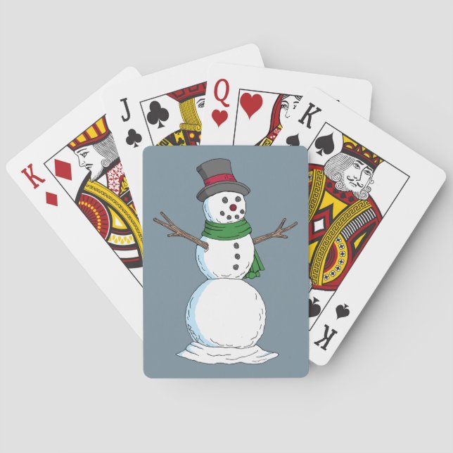 Snowman Poker Cards (Back)