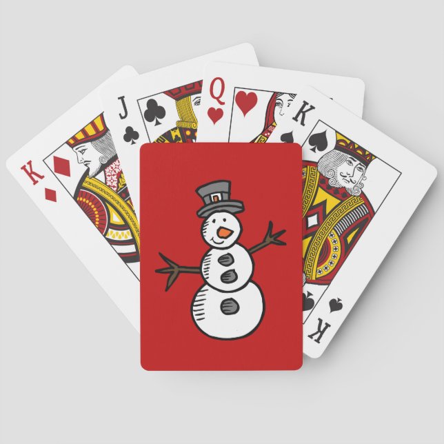 Snowman Poker Cards (Back)