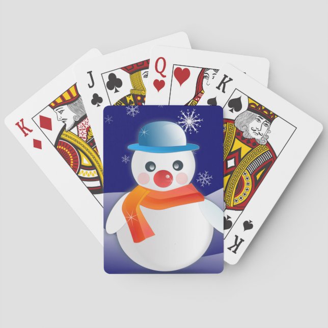 Snowman Poker Cards (Back)