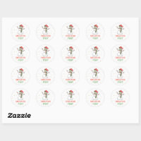 Snowman Poop Sticker Christmas Party Favor Labels