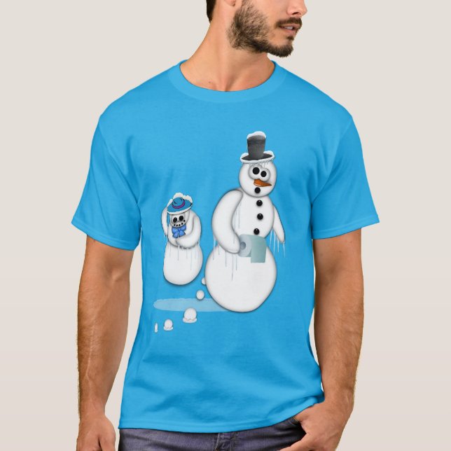 Snowman Poop T-Shirt (Front)