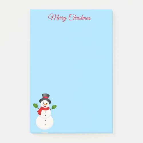 Snowman Post it Notes