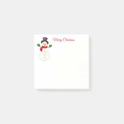 Snowman Post it Notes