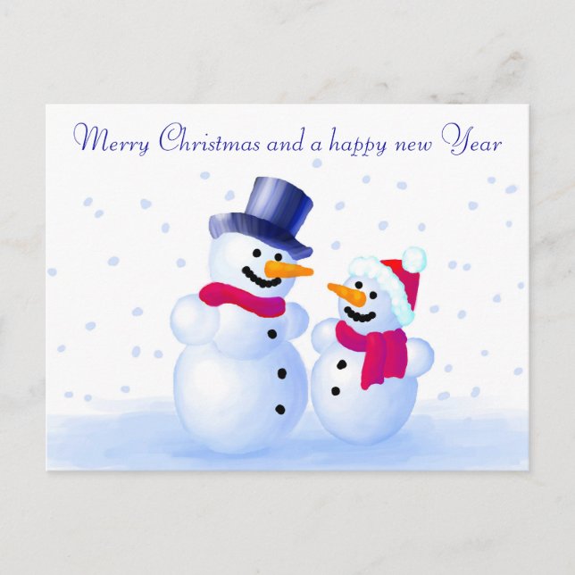 Snowman Postcard (Front)