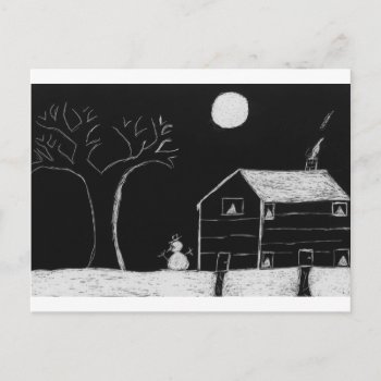 Snowman Postcard by Lighthearted at Zazzle