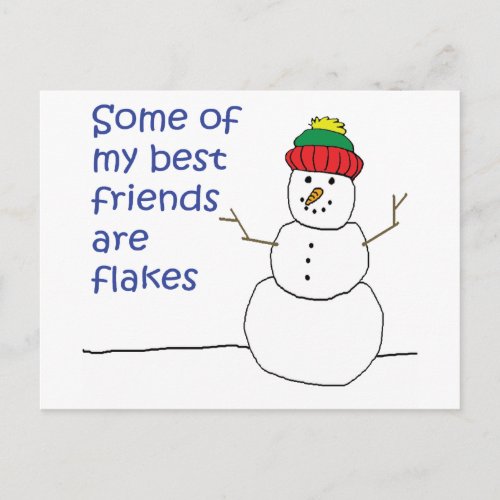 Snowman Postcard