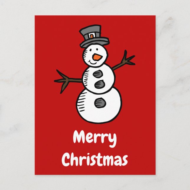 Snowman Postcard (Front)