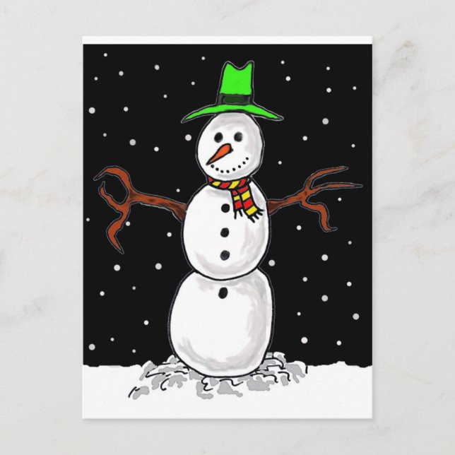 Snowman Postcard (Front)