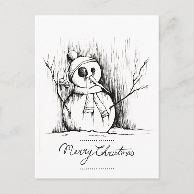 snowman postcard (Front)