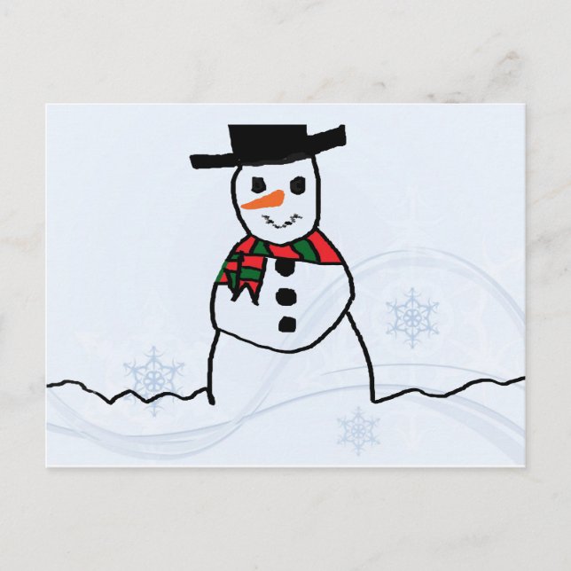 Snowman Postcard (Front)
