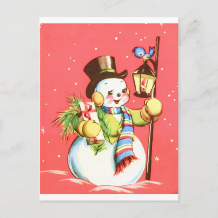 Snowman Postcard | Zazzle