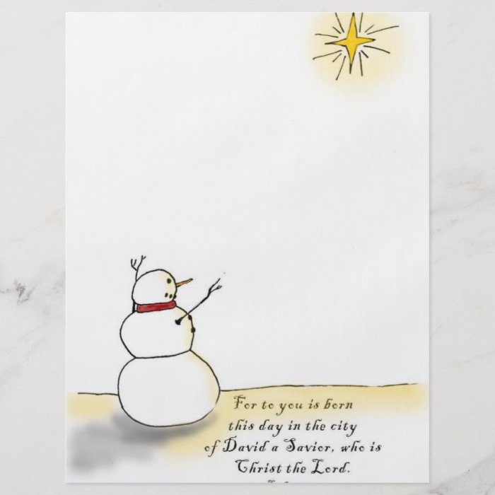 Snowman Praises (Color) Custom Flyer