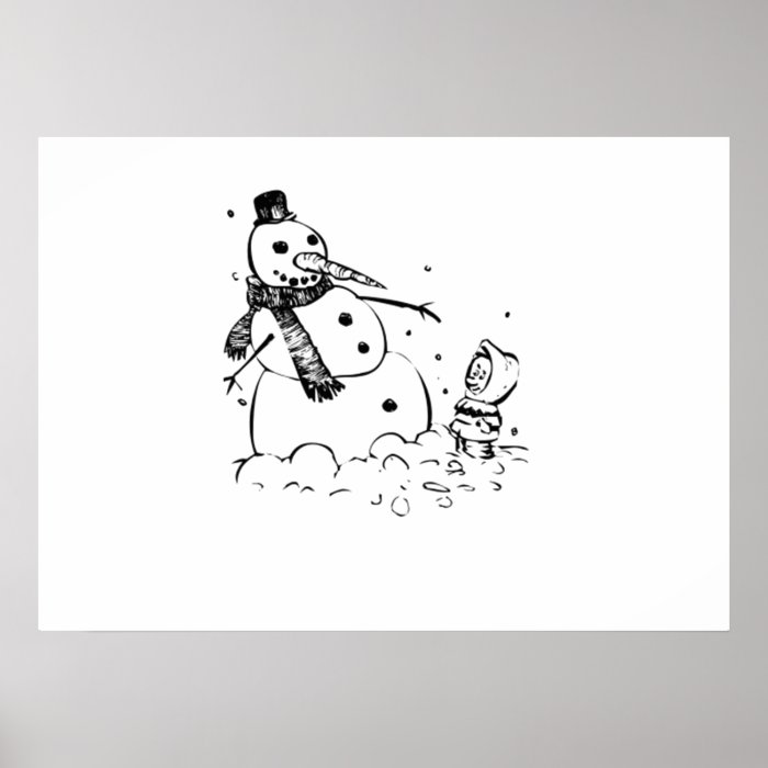 Snowman Print