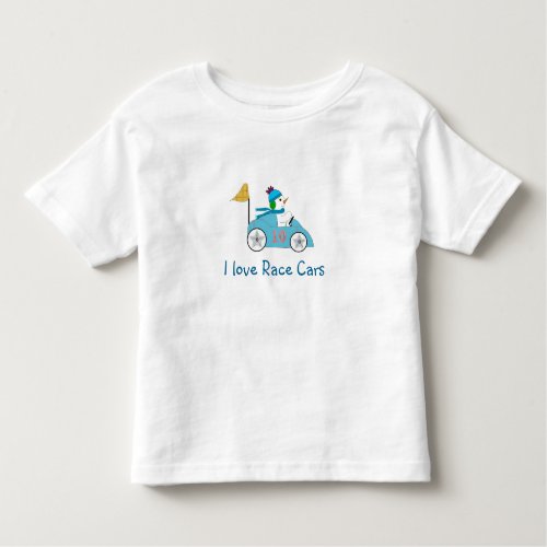 Snowman Race Car Driver Toddler T_shirt