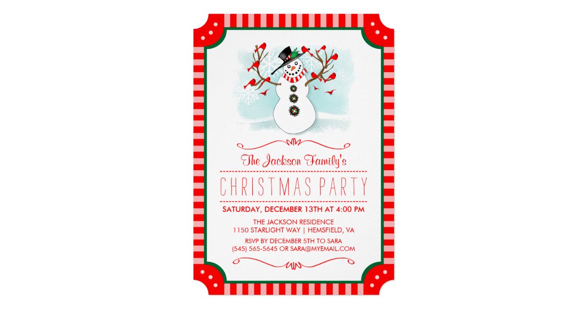 christmas in july invitations