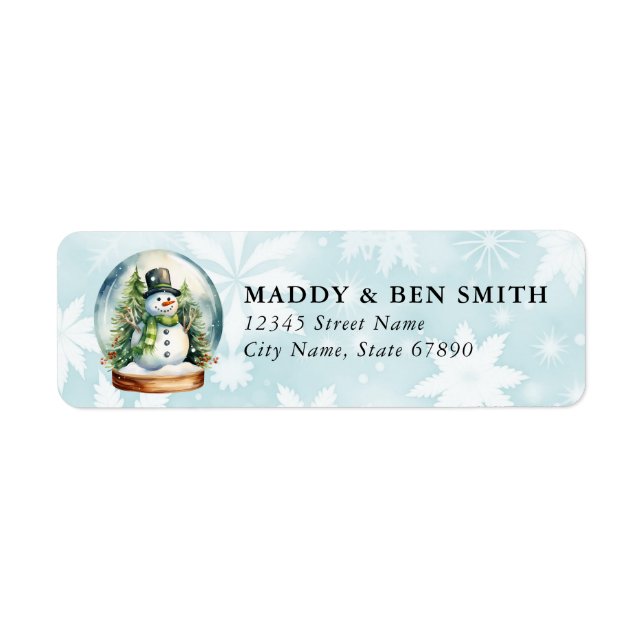 Snowman Return Address Labels (Front)
