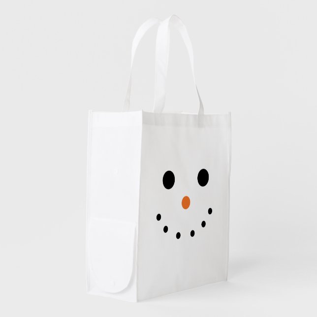 Snowman Reusable Bag (Front Side)