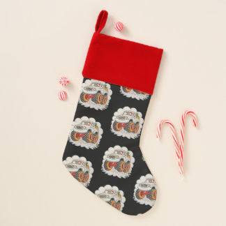 Snowman Riding Monster Truck Christmas Xmas Winter Stocking
