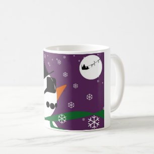 Snowman & Santa Christmas Mug