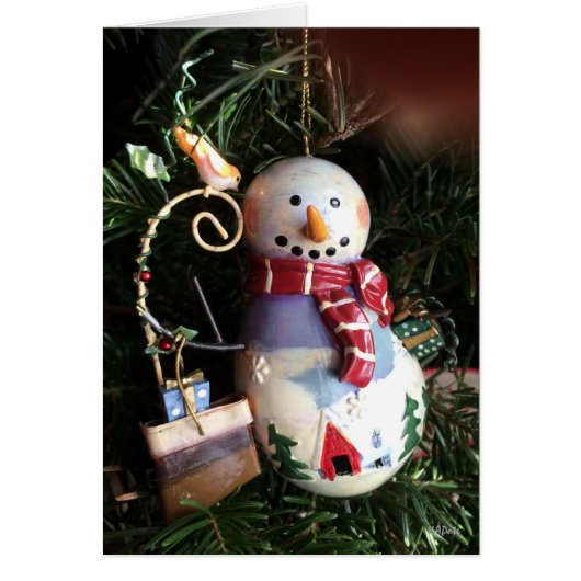 Snowman Sentimental Christmas Cards (Front)