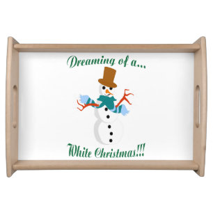 Snowman Serving Tray
