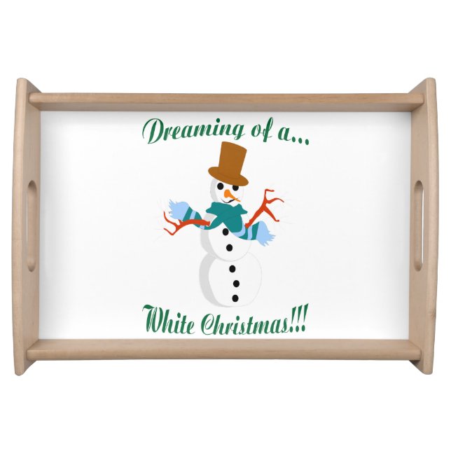 Snowman Serving Tray (Front)