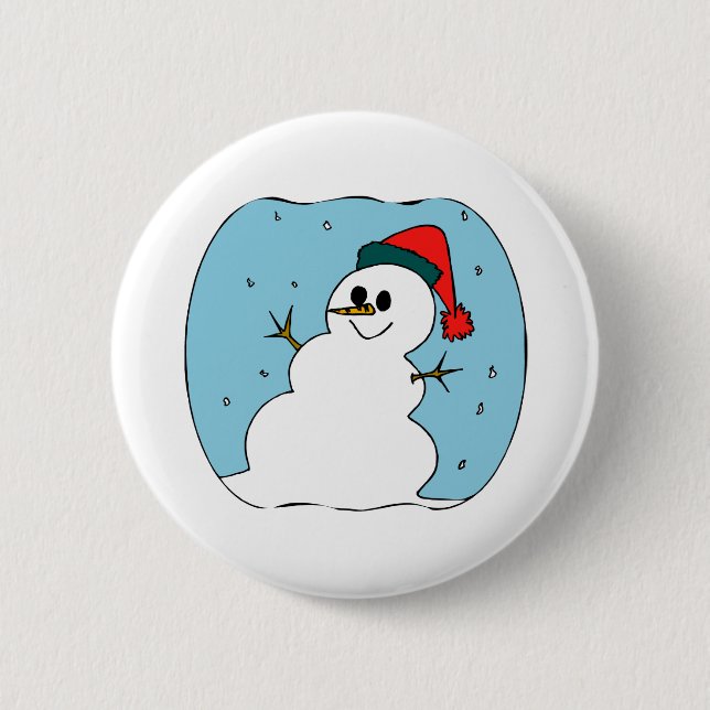 Snowman Shape Button (Front)