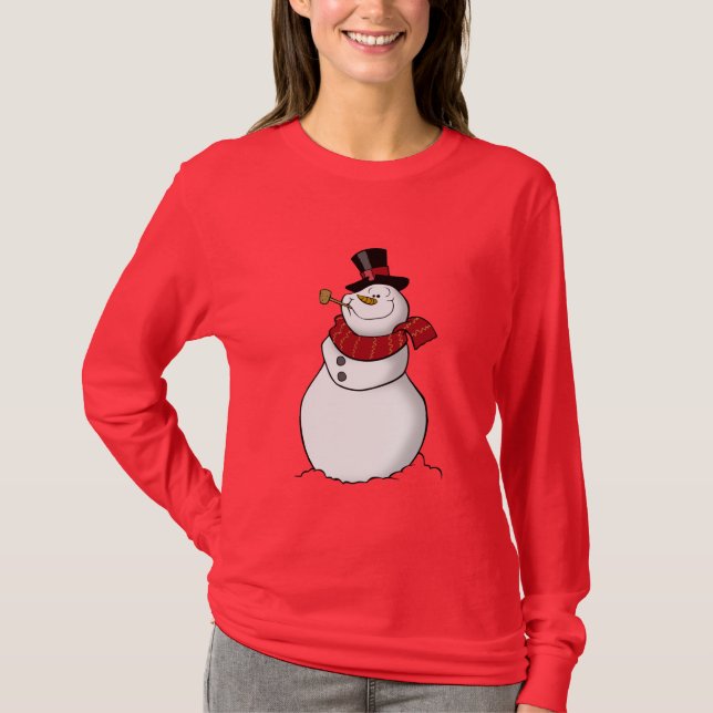 Snowman Shirt Red (Front)