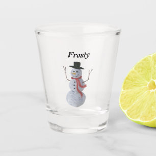 Snowman Shot Glass