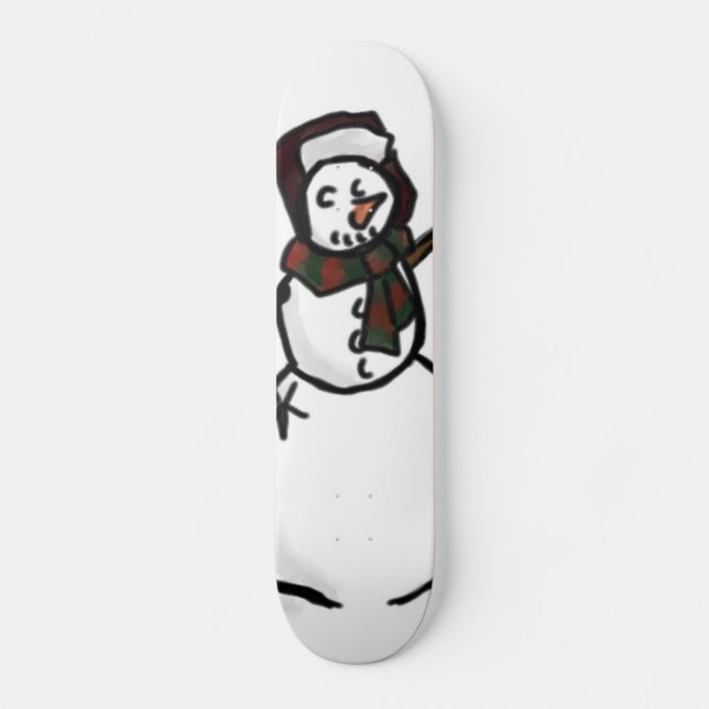Snowman Skateboard (Front)